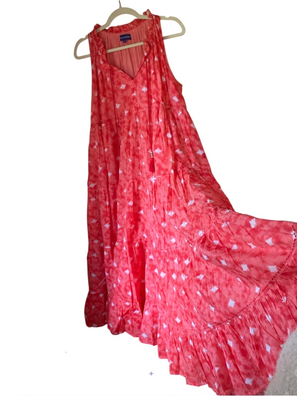 NWOT ANTHROPOLOGIE Ro's Garden Sofia  Maxi Dress L - Picture 4 of 16
